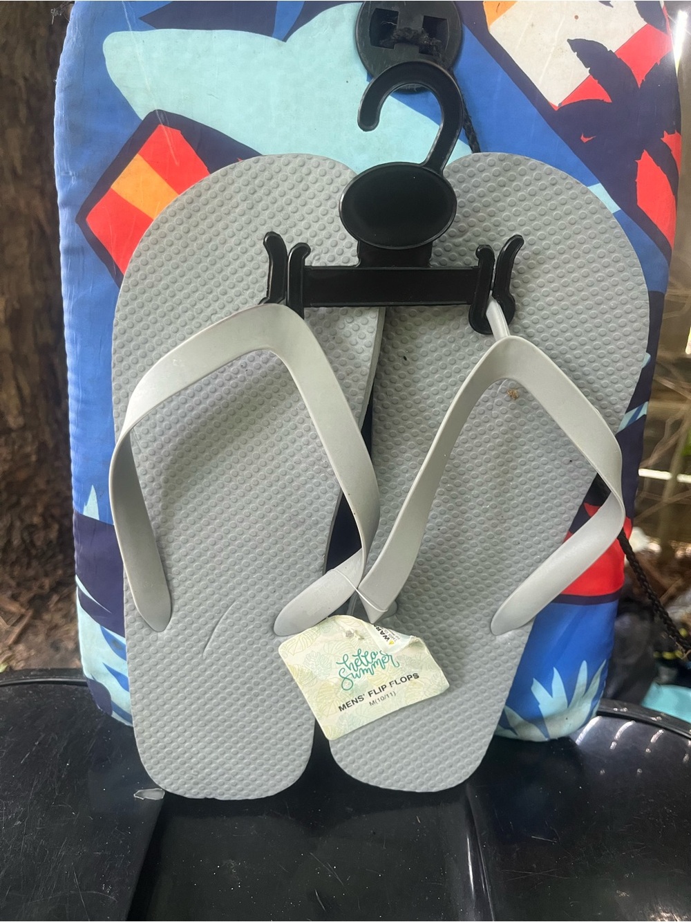Light Gray Men's Flip Flops